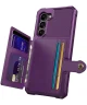 Samsung Galaxy S23 3 in 1 Back Cover Portemonnee Hoesje Paars