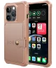 Apple iPhone 15 Pro Max 3 in 1 Back Cover Portemonnee Hoesje Roze