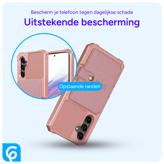 Samsung Galaxy A54 3 in 1 Back Cover Portemonnee Hoesje Roze afbeelding 5