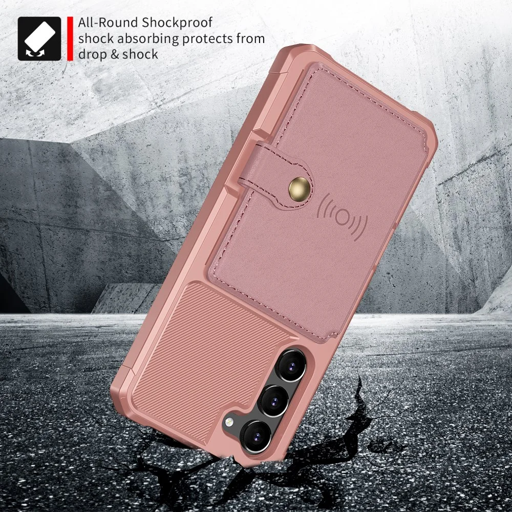 Samsung Galaxy S23 3 in 1 Back Cover Portemonnee Hoesje Roze afbeelding 3