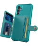 Samsung Galaxy A25 3 in 1 Back Cover Portemonnee Hoesje Groen Blauw