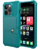 Apple iPhone 15 Pro Max 3 in 1 Back Cover Portemonnee Hoesje Blauw