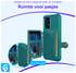 Samsung Galaxy A52 / A52S 3 in 1 Back Cover Portemonnee Hoesje Groen afbeelding 3