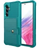 Samsung Galaxy A54 3 in 1 Back Cover Portemonnee Hoesje Groen Blauw