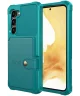 Samsung Galaxy S23 3 in 1 Back Cover Portemonnee Hoesje Blauw
