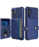 Samsung Galaxy A25 3 in 1 Back Cover Portemonnee Hoesje Donkerblauw