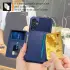 Samsung Galaxy A25 3 in 1 Back Cover Portemonnee Hoesje Donkerblauw afbeelding 3