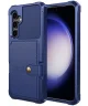 Samsung Galaxy S23 FE 3 in 1 Back Cover Portemonnee Hoesje Donkerblauw