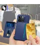 Apple iPhone 15 Pro Max 3 in 1 Back Cover Portemonnee Hoesje Blue