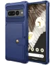 Google Pixel 7 Pro 3 in 1 Back Cover Portemonnee Hoesje Donkerblauw