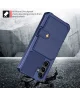 Samsung Galaxy A34 3 in 1 Back Cover Portemonnee Hoesje Donkerblauw