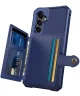 Samsung Galaxy A34 3 in 1 Back Cover Portemonnee Hoesje Donkerblauw
