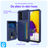 Samsung Galaxy A52 / A52S 3 in 1 Back Cover Portemonnee Hoesje Navy afbeelding 4