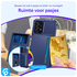Samsung Galaxy A52 / A52S 3 in 1 Back Cover Portemonnee Hoesje Navy afbeelding 2