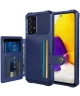 Samsung Galaxy A53 3 in 1 Back Cover Portemonnee Hoesje Donkerblauw