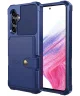 Samsung Galaxy A54 3 in 1 Back Cover Portemonnee Hoesje Donkerblauw