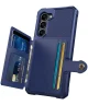 Samsung S23 Plus 3 in 1 Back Cover Portemonnee Hoesje Donkerblauw