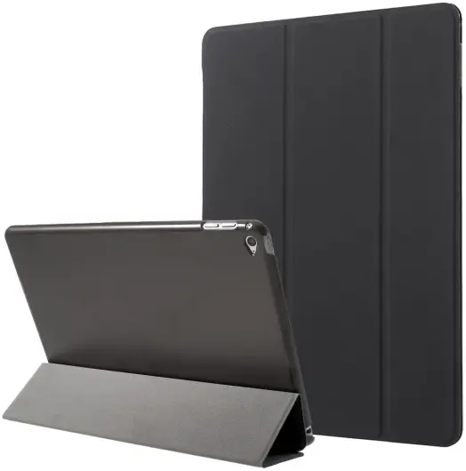 Apple iPad 9.7 2017 / 2018 / Air (2) Hoes Tri-Fold Book Case Zwart afbeelding 1