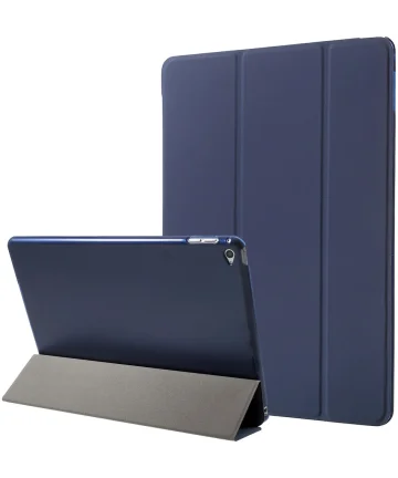 Apple iPad 9.7 2017 / 2018 / Air (2) Hoes Tri-Fold Book Case Blauw Hoesjes