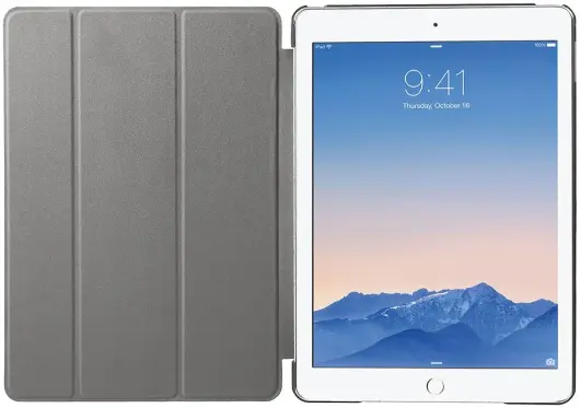 Apple iPad 9.7 2017 / 2018 / Air (2) Hoes Tri-Fold Book Case Blauw afbeelding 6