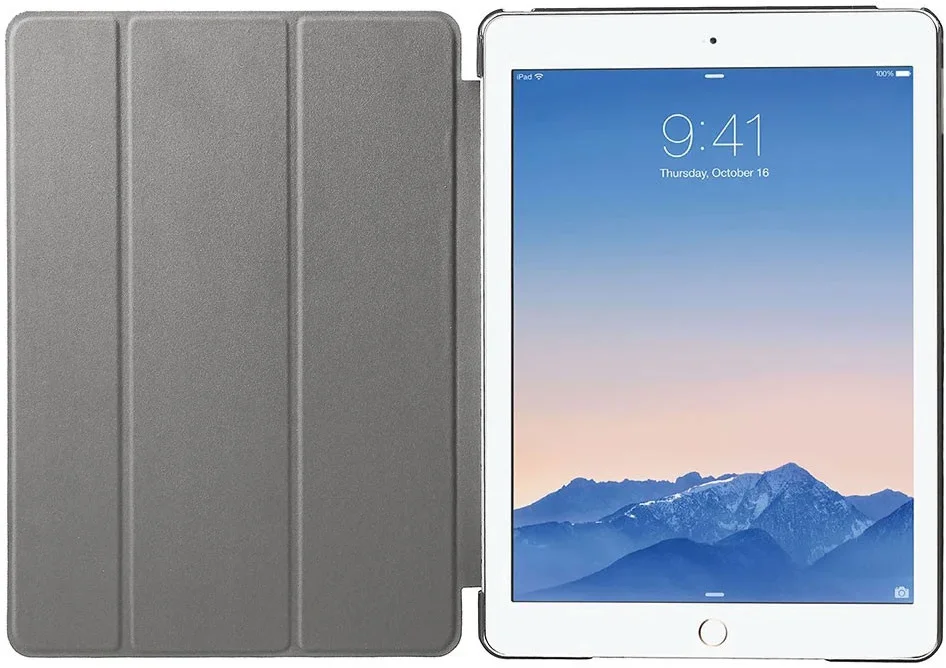 Apple iPad 9.7 2017 / 2018 / Air (2) Hoes Tri-Fold Book Case Groen afbeelding 6