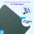 Apple iPad 9.7 2017 / 2018 / Air (2) Hoes Tri-Fold Book Case Groen afbeelding 4