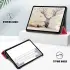 Apple iPad Air 10.9 (2020 / 2022) Hoes Tri-Fold Book Case Rood afbeelding 5