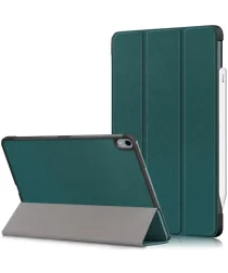 Apple iPad Air 10.9 (2020 / 2022) Hoes Tri-Fold Book Case Groen