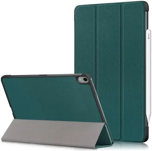 Apple iPad Air 10.9 (2020 / 2022) Hoes Tri-Fold Book Case Groen afbeelding 1