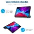 iPad Pro 12.9 Hoes Tri-Fold Book Case met Standaard Blauw afbeelding 5
