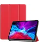 iPad Pro 12.9 Hoes Tri-Fold Book Case met Standaard Rood