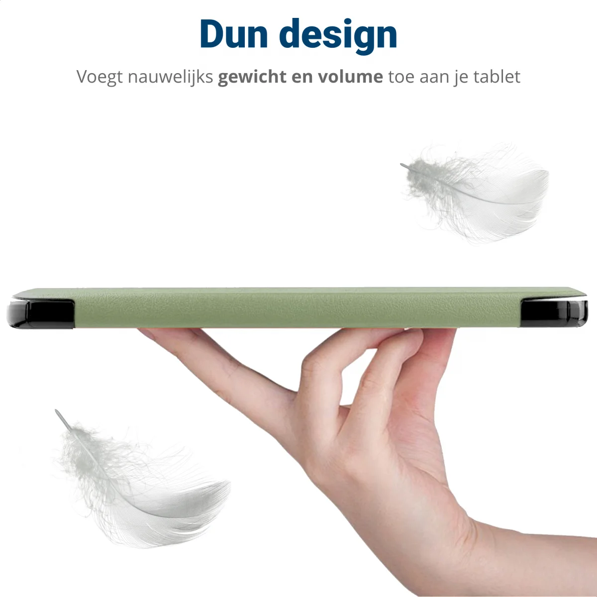 iPad Pro 12.9 Hoes Tri-Fold Book Case met Standaard Groen afbeelding 4