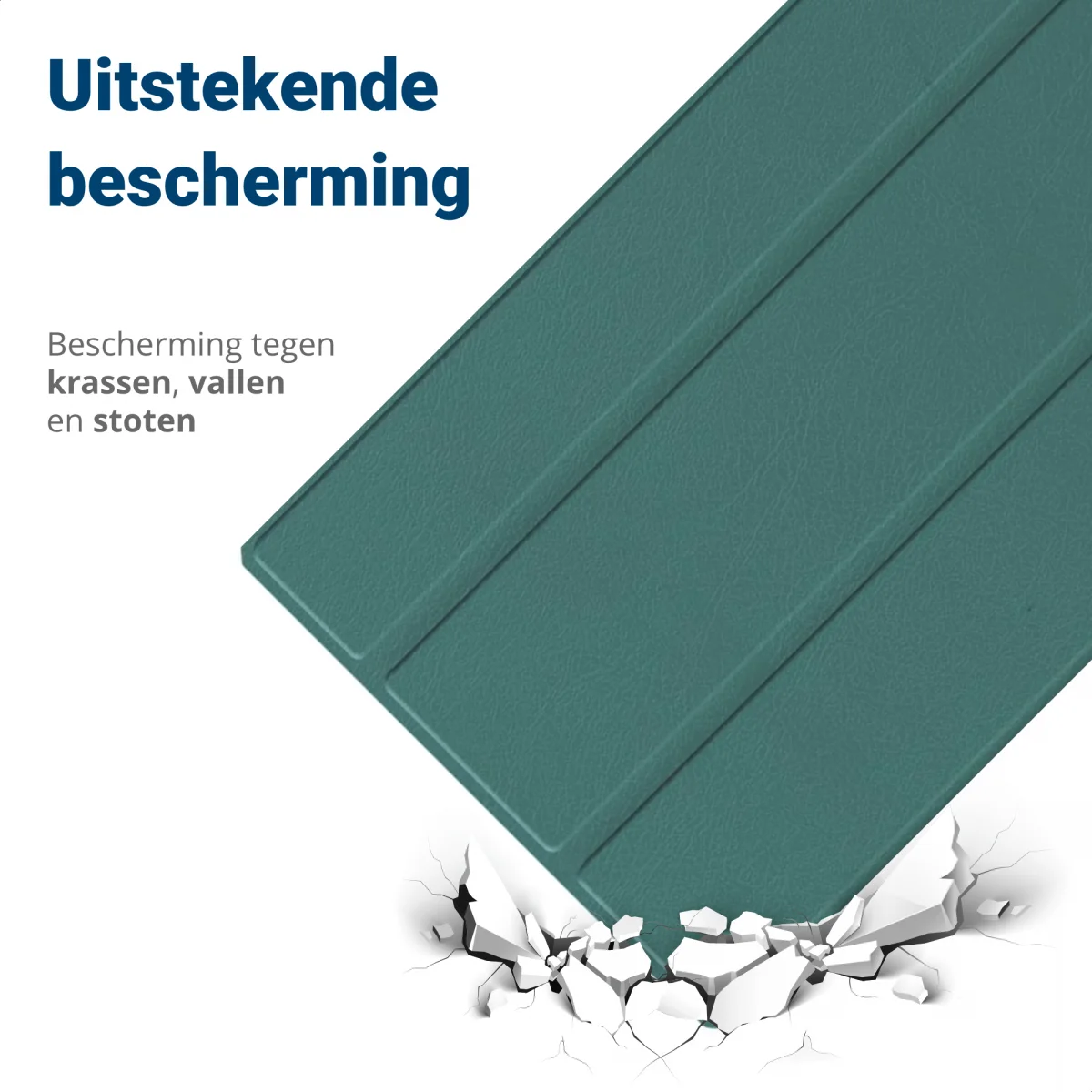 iPad Pro 12.9 Hoes Tri-Fold Book Case met Standaard Groen afbeelding 2