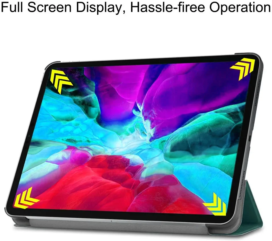 Apple iPad 11 (2025) / 10.9 (2022) Hoes Tri-Fold Book Case Groen afbeelding 4