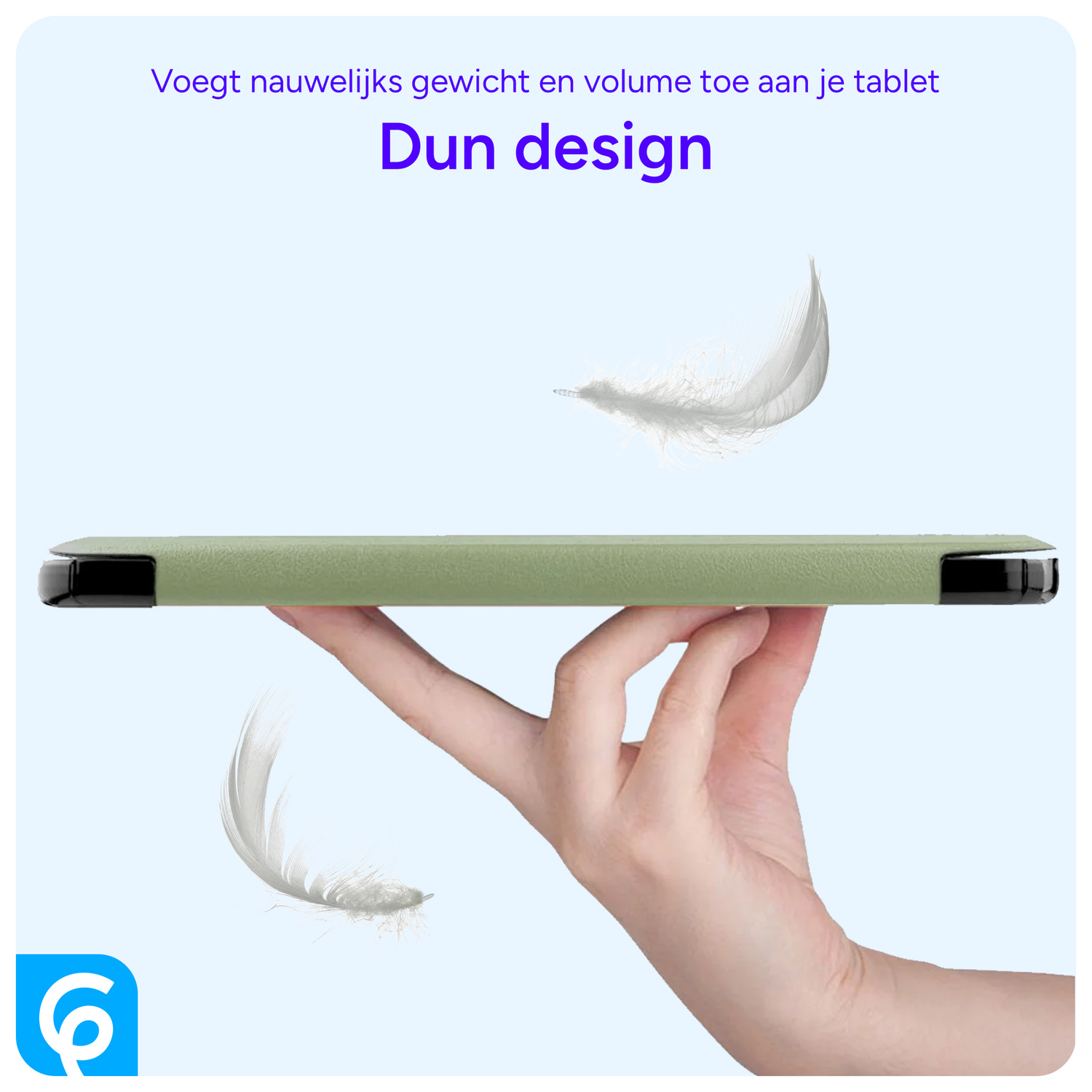 Apple iPad 11 (2025) / 10.9 (2022) Hoes Tri-Fold Book Case Groen afbeelding 6