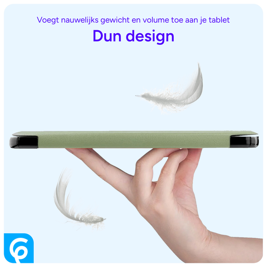 Apple iPad 11 (2025) / 10.9 (2022) Hoes Tri-Fold Book Case Groen afbeelding 6