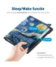 Apple iPad 10.9 2022 Hoes Tri-Fold Book Case Sterrennacht Print