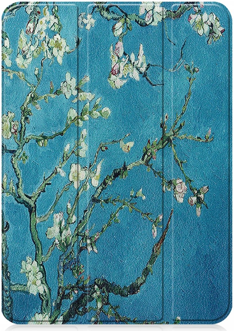 Apple iPad 11 (2025) / 10.9 (2022) Hoes Tri-Fold Book Case Blossom Print afbeelding 10