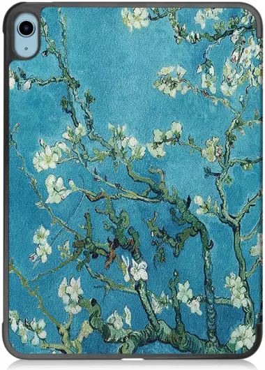 Apple iPad 11 (2025) / 10.9 (2022) Hoes Tri-Fold Book Case Blossom Print afbeelding 9