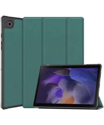 Samsung Galaxy Tab A8 Hoes Tri-Fold Book Case Groen Hoesjes