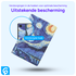 Samsung Galaxy Tab A8 Hoes Tri-Fold Book Case Sterrennacht afbeelding 2