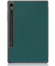 Samsung Galaxy Tab S9 Hoes Tri-Fold Book Case met Standaard Groen