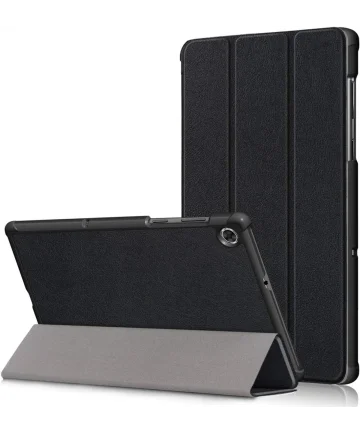 Lenovo Tab M10 Plus / FHD Plus Hoes Tri-Fold Book Case Standaard Zwart Hoesjes
