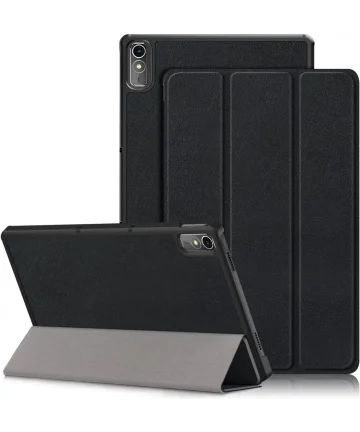 Lenovo Tab P11 Gen 2 Hoes Tri-Fold Book Case met Standaard Zwart Hoesjes