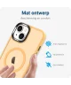 Apple iPhone 12 / 12 Pro Hoesje met MagSafe Matte Back Cover Oranje