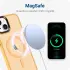 Apple iPhone 12 / 12 Pro Hoesje met MagSafe Matte Back Cover Oranje afbeelding 4