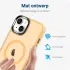 Apple iPhone 12 / 12 Pro Hoesje met MagSafe Matte Back Cover Oranje afbeelding 5