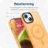 Apple iPhone 12 / 12 Pro Hoesje met MagSafe Matte Back Cover Oranje afbeelding 7