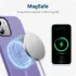 Apple iPhone 12 / 12 Pro Hoesje met MagSafe Matte Back Cover Lila afbeelding 4