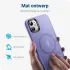Apple iPhone 12 / 12 Pro Hoesje met MagSafe Matte Back Cover Lila afbeelding 5